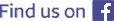 Find us on Facebook Logo